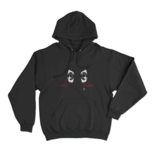 Bloody Anime Eyes Unisex Hoodie Black