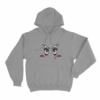 Bloody Anime Eyes Unisex Hoodie Grey