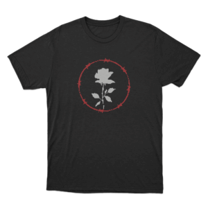 D4vd Barbed Wire Rose Unisex T Shirt Black