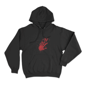 D4vd Bloody Handprint Unisex Hoodie Black