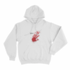 D4vd Bloody Handprint Unisex Hoodie White