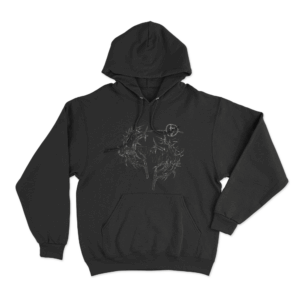 Love Is Violence Thorn Unisex Hoodie Black