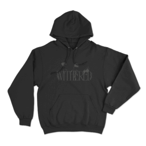 Withered Rose Unisex Hoodie Black